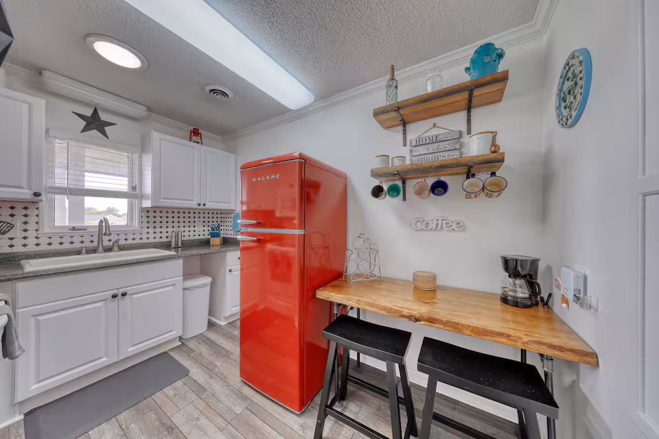 Fully stocked kitchen